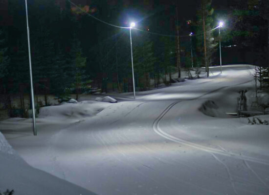 Skiing track LED